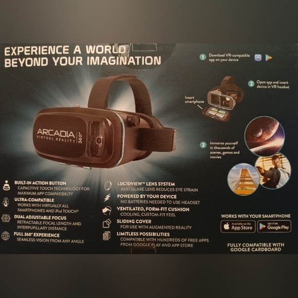 NEW ARCADIA VIRTUAL REALITY HEADSET - Picture 2 of 6